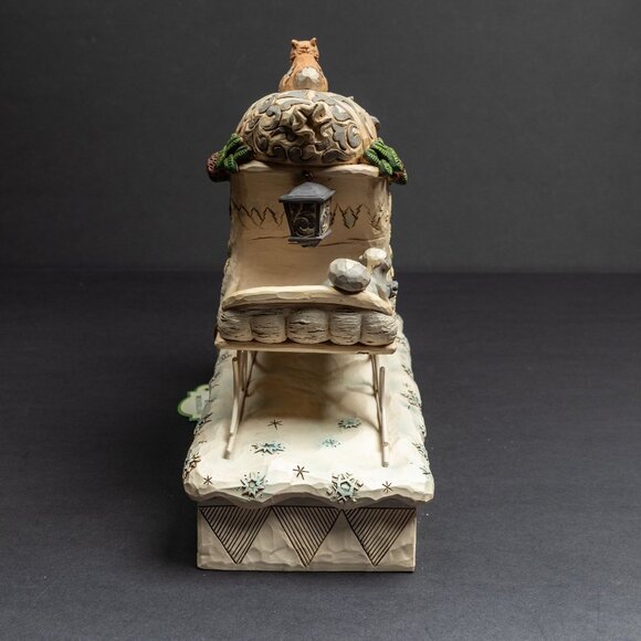 Jim Shore White Woodland Santa Sleigh Figurine – With Box – Large - Picture 6 of 8